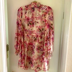 NWOT Floral High Neck Dress